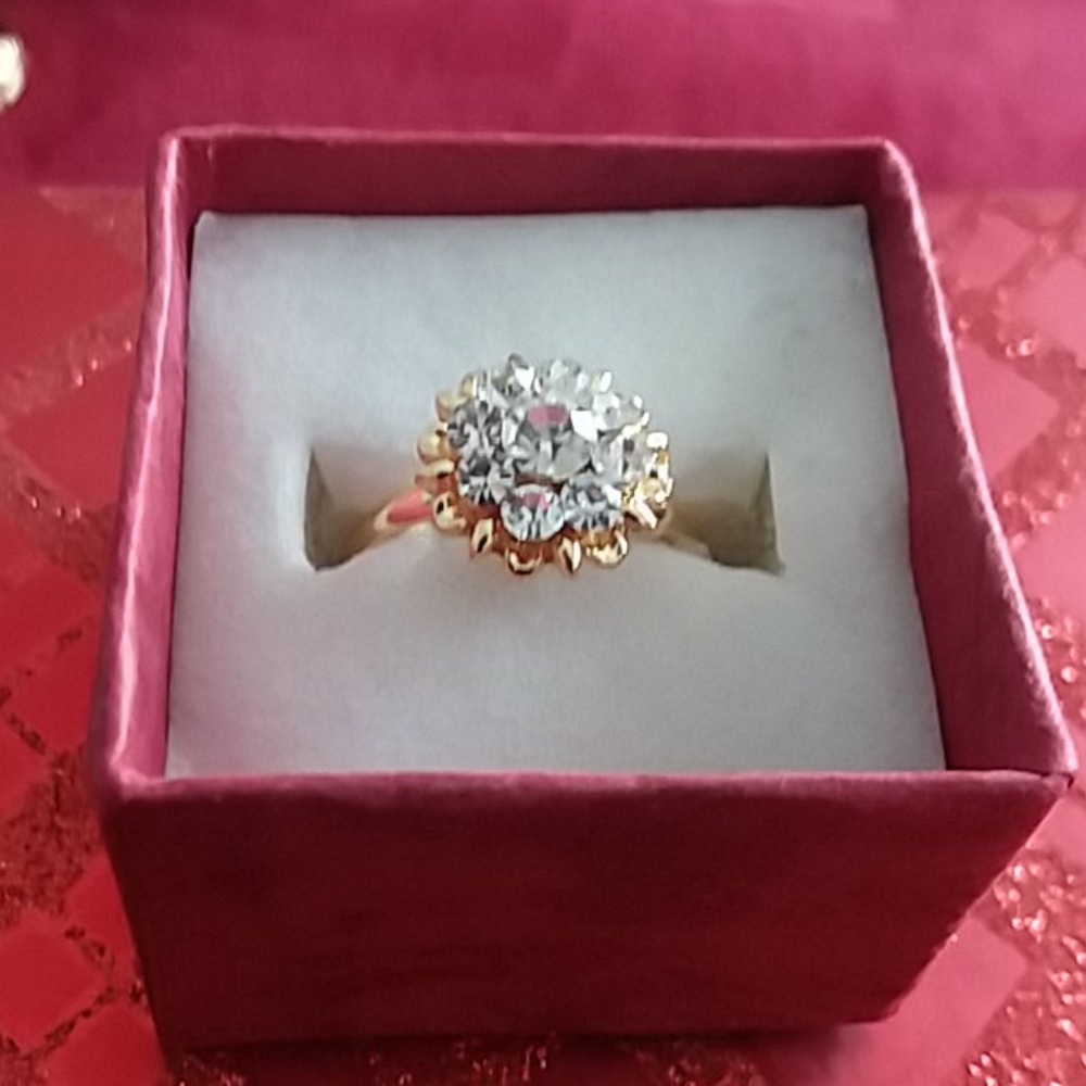 Gold plated adjustable ring - Picture 2 of 2